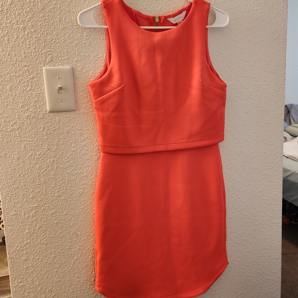 Coral dress